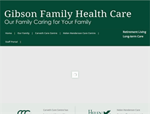 Tablet Screenshot of gibsonfamilyhealthcare.com